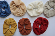Eco Raw Studio - Raw Silk Naturally Dyed Hair Scrunchies: Terra Cotta