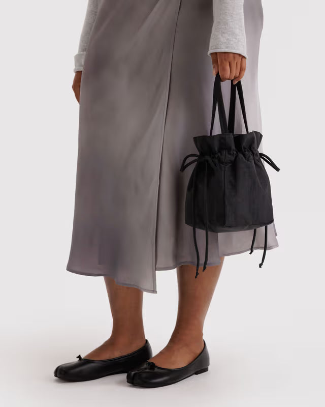 Baggu - Nylon Drawstring Bag | Black