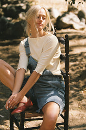 LA Relaxed - Ballet Pointelle Tee | Ivory