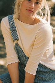 LA Relaxed - Ballet Pointelle Tee | Ivory