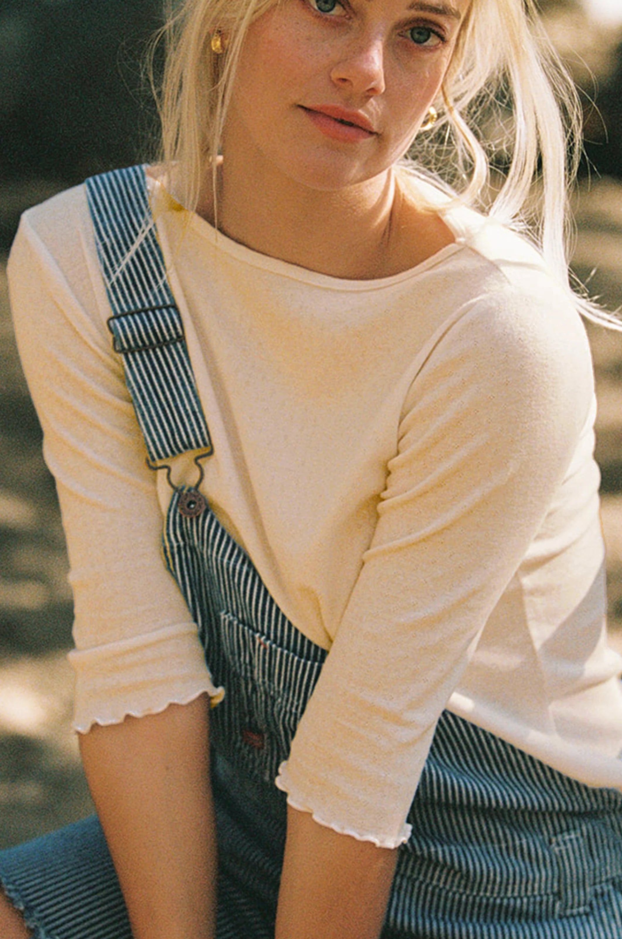 LA Relaxed - Ballet Pointelle Tee | Ivory