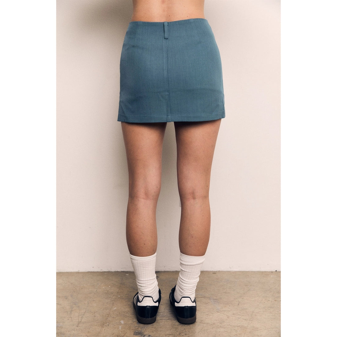 The Blank Lab - Basic Twill Skort | Vintage Blue