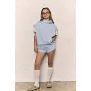 Blank Lab - Organic Cotton Terry Pullover Vest | Pale Blue