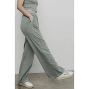 Blank Lab - Washed Cotton Straight Pants | Sage Green