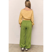 Blank Lab - Off Shoulder Lightweight Sweatshirt | Yellow