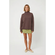 Twentifourth - Mock Neck Sweater | Espresso Brown