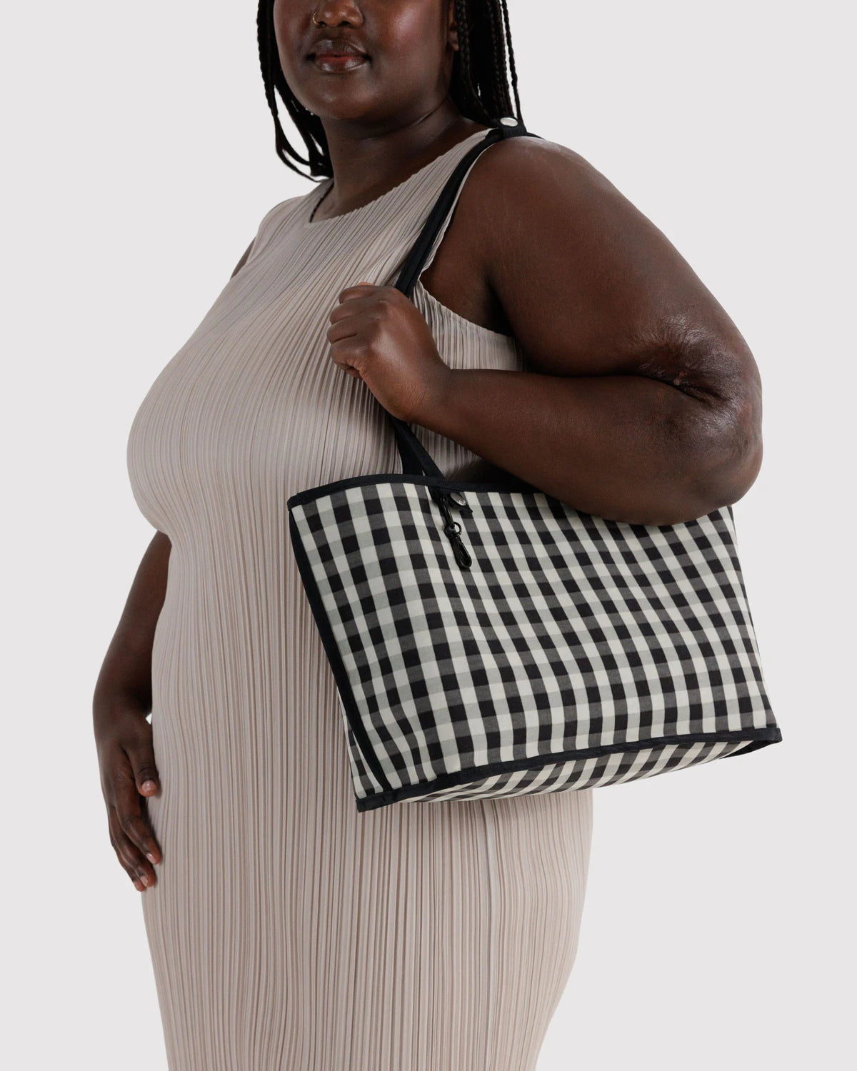Baggu - Medium Nylon Reversible Tote | Black Mix