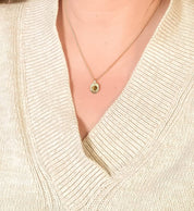 Michelle Starbuck Designs - Tiger's Eye Vintage Starburst Charm Necklace: 17"