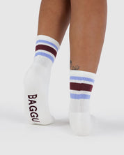 Baggu - Ribbed Sock | Ivory Stripe