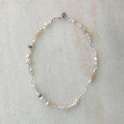 Sea + Pattern - Mixed Media Necklace