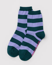 Baggu - Crew Sock | Malachite Stripe