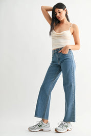 Just Black Denim - Full Length Straight Denim | Medium Denim