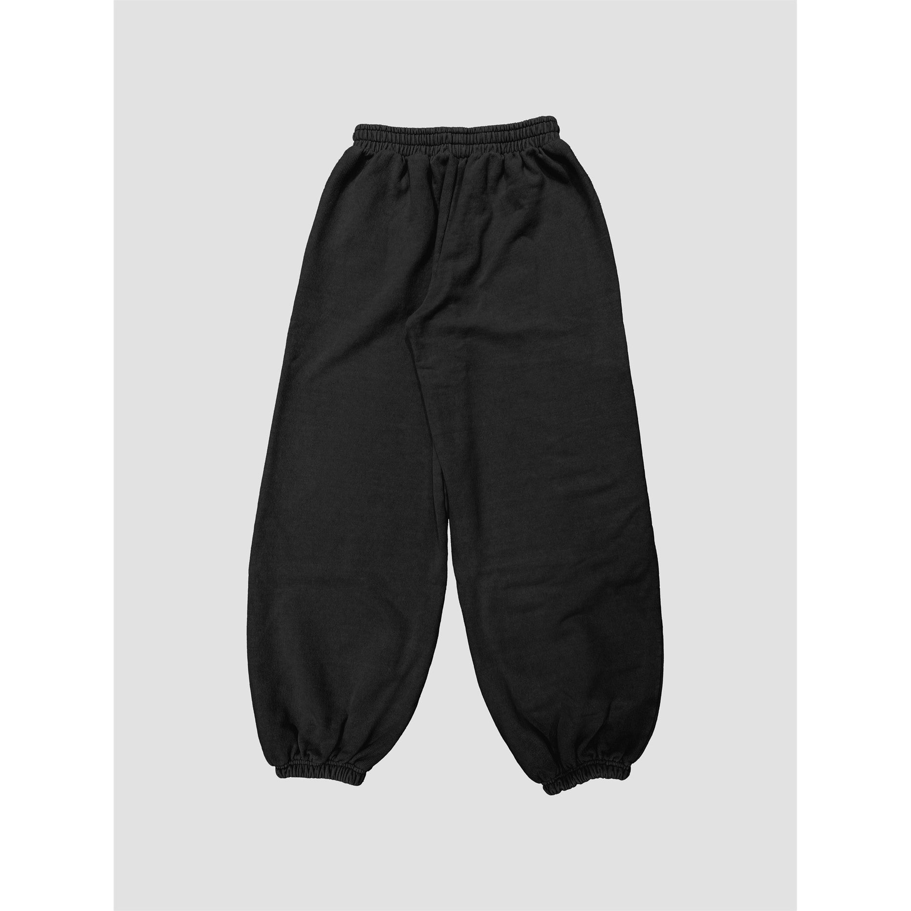 Blank Lab - Cotton Terry Wide Jogger Pants | Black