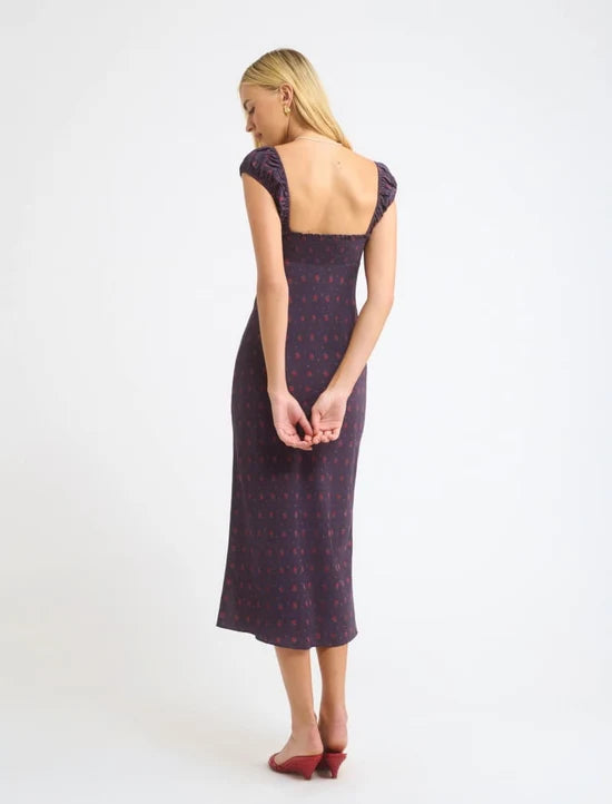 Rumored - Callaway Midi Dress | Midnight Bloom