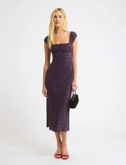Rumored - Callaway Midi Dress | Midnight Bloom