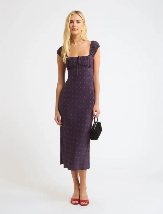 Rumored - Callaway Midi Dress | Midnight Bloom