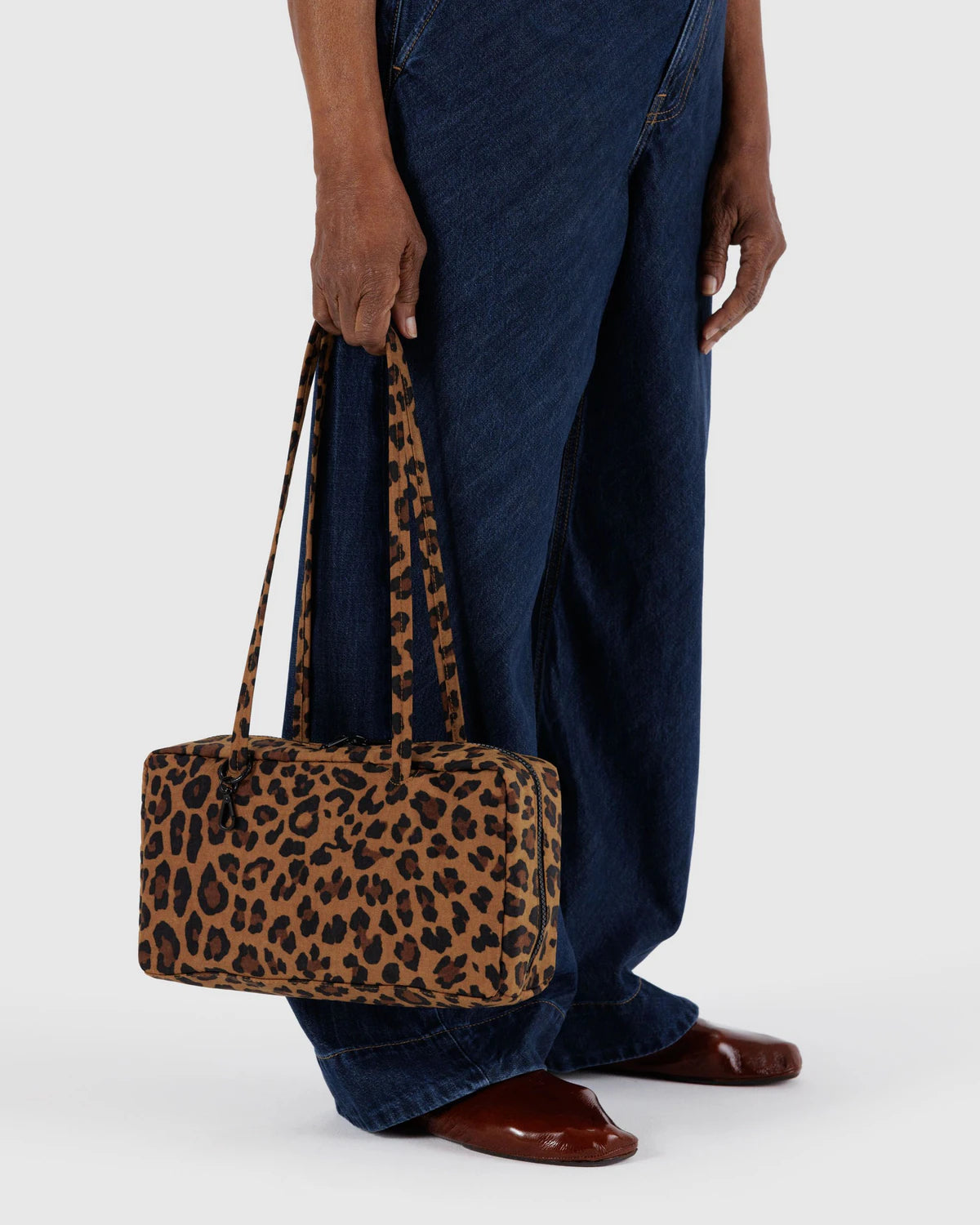 Baggu - Nylon Bowler Bag | Leopard