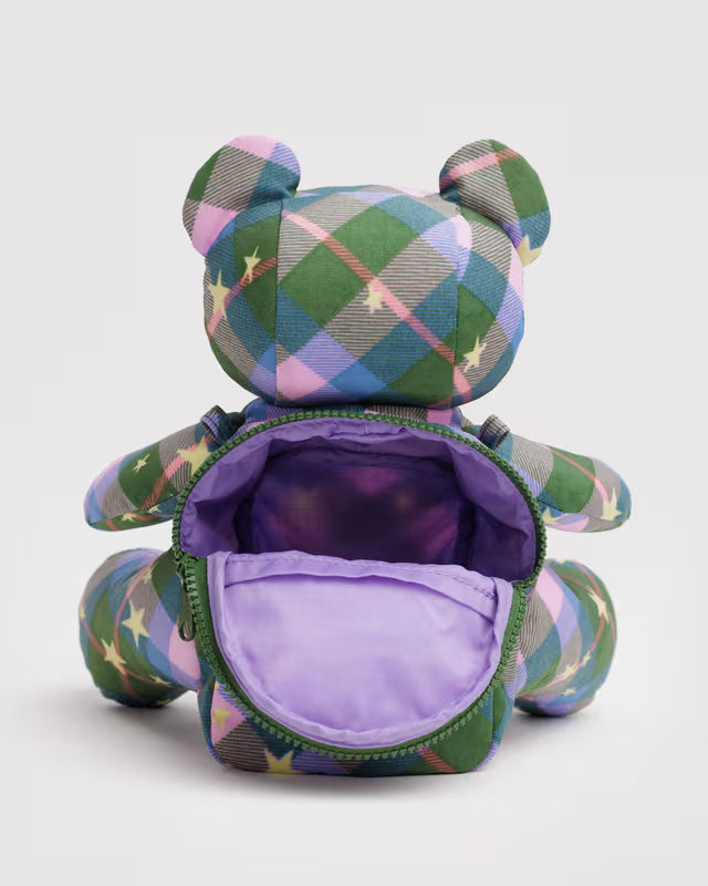 Baggu - Bear Bag | Green Star Plaid