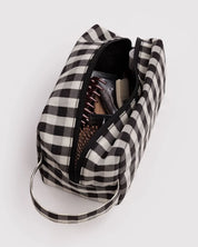 Baggu - Dopp Kit | Black and Cream Gingham