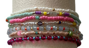 CÉLAÉL - Delicate Seed Bead Stretch Bracelet