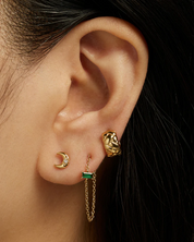 Mod + Jo - Harvey Chain Hoops | Emerald