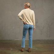 RAISONNEL - Embroidered Bead Detail Knit Cardigan | Beige