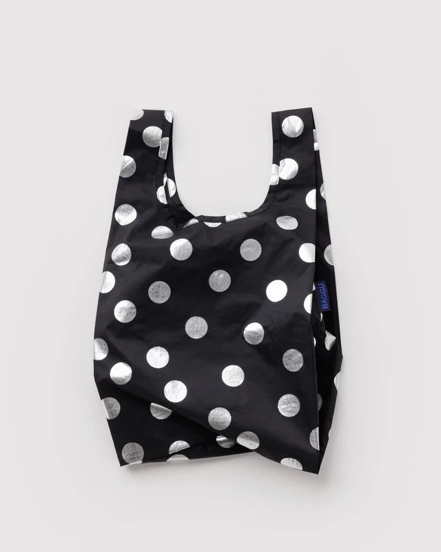Baggu - Baby Baggu | Silver Metallic Polka Dot