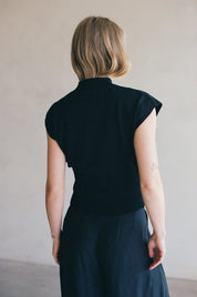 a.ren - Claudine Sweater Top | Black