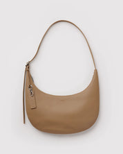 Baggu - Medium Recycled Leather Flat Crescent | Dune