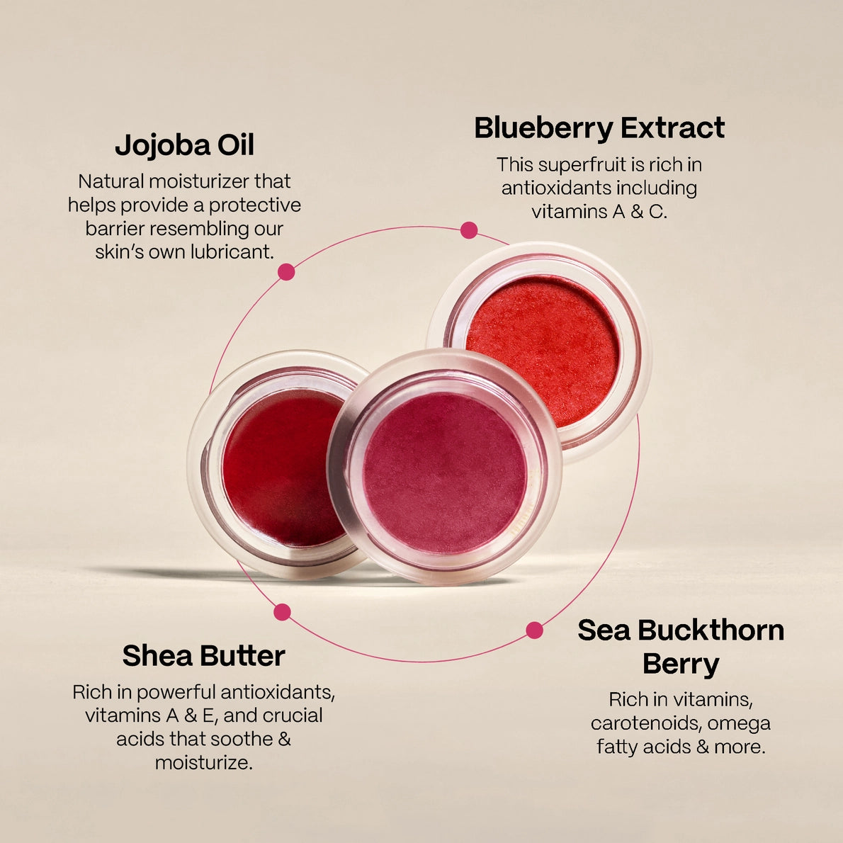 Mad Hippie - Lip & Cheek Tint | Poppy, Fig or Plum