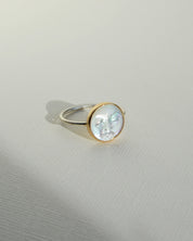 Gem & Blue -  Pearl Moon Ring