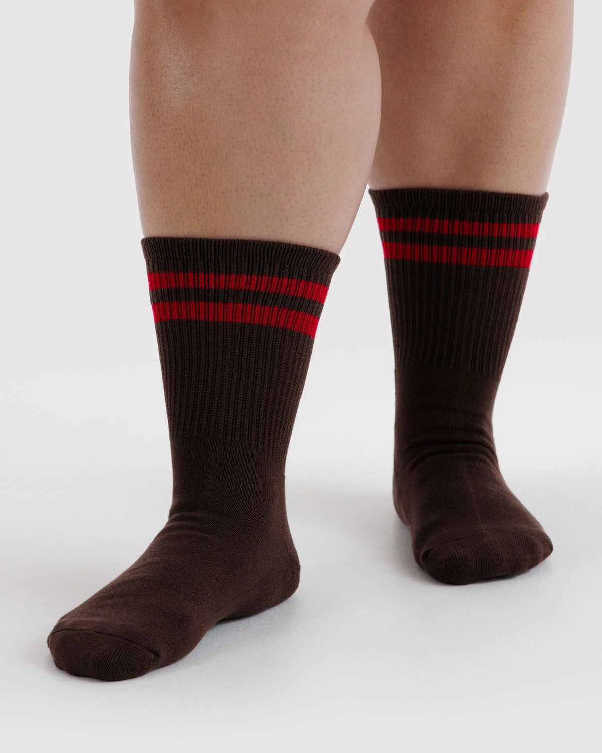 Baggu - Ribbed Sock | Coffee Stripe