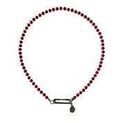 CÉLAÉL - Red Coated Glass Bead Necklace