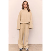 Blank Lab - Oversized Cotton Terry Hoodie | Mocha Mousse