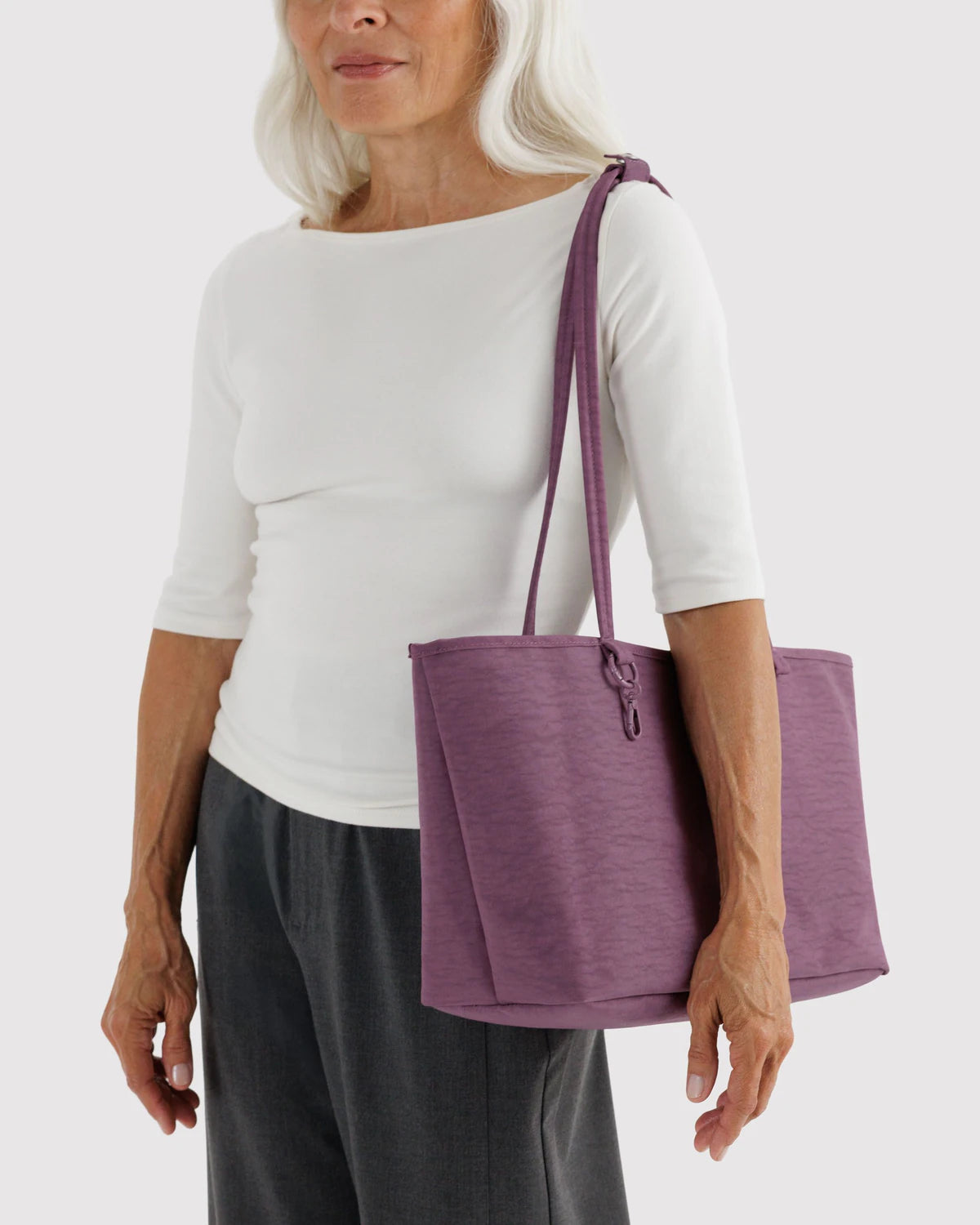 Baggu - Medium Nylon Reversible Tote | Wild Plum Mix