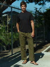 Mollusk - Drawstring Salvador Pants | Mash Green Ripstop