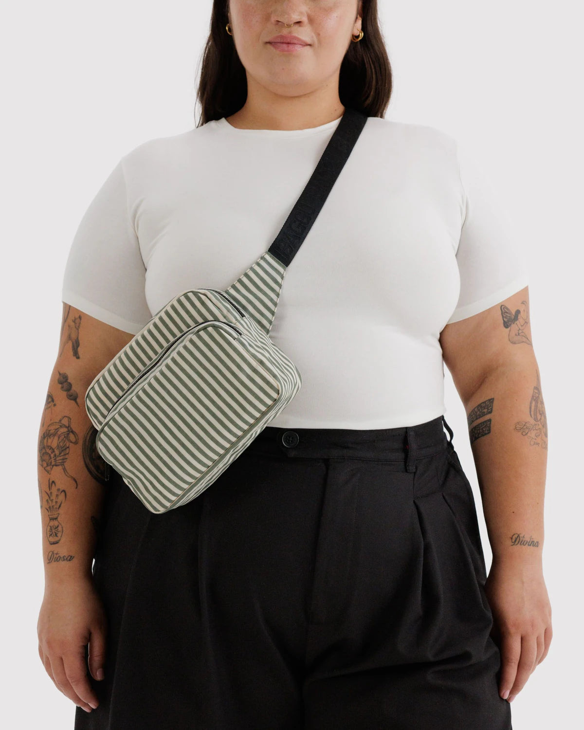 Baggu - Fanny Pack | Sage Stripe