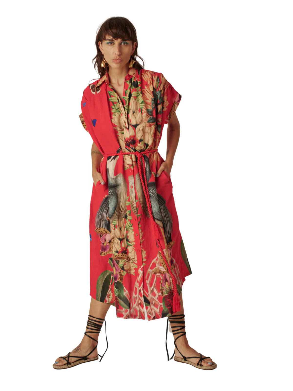 Carolina K Valerie Kaftan Dress (M)