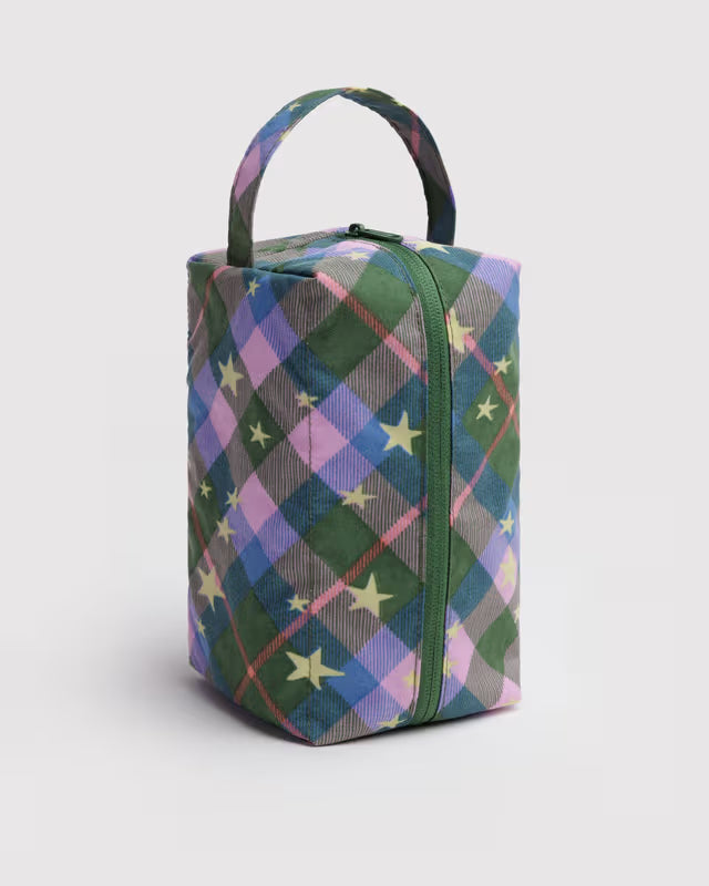 Baggu - Dopp Kit | Green Star Plaid