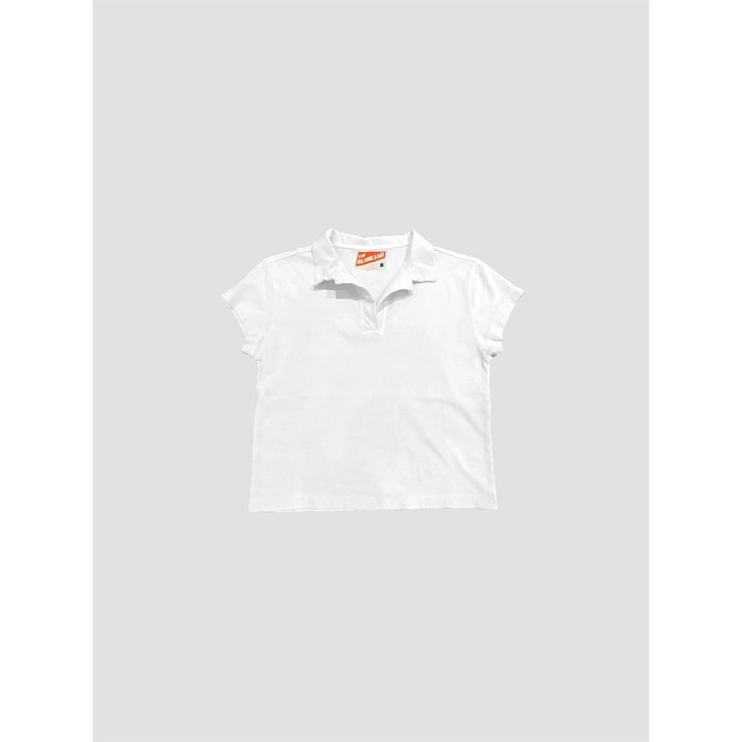 Blank Lab - Cotton Jersey Collar Tee | White