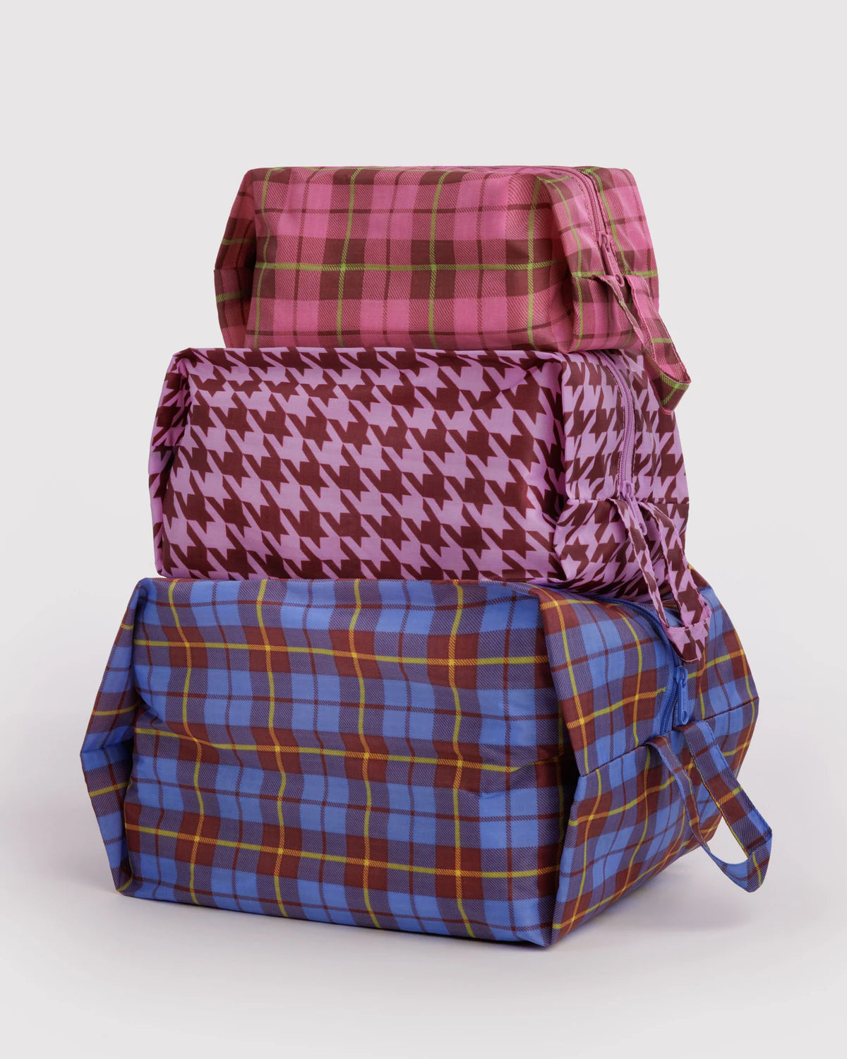 Baggu - 3D Zip Set | Check Mix