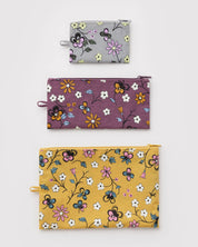 Baggu - Flat Pouch Set | Wildwood Mix