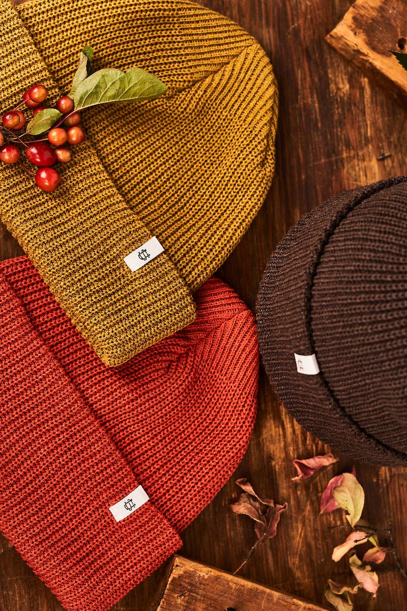 Upstate Stock -  Upcycled Cotton Watchcap | Dark Goldenrod
