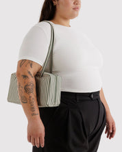 Baggu - Nylon Bowler Bag | Sage Stripe