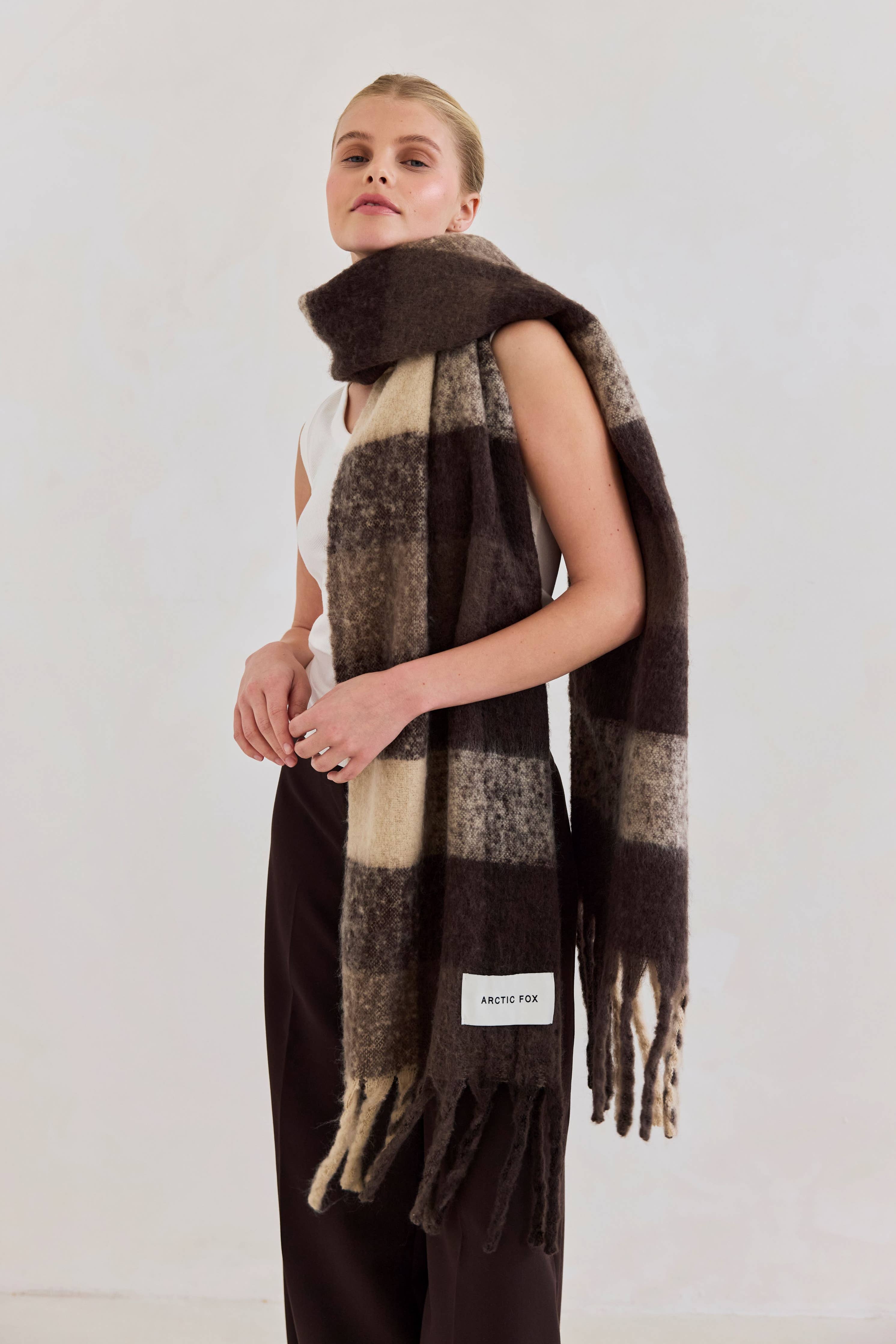 Arctic Fox & Co. - The Reykjavik Scarf | Brown Check