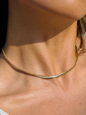 Flânerie by MAIQ - Papillon 18K Gold Non-Tarnish Classic Snake Chain Necklace