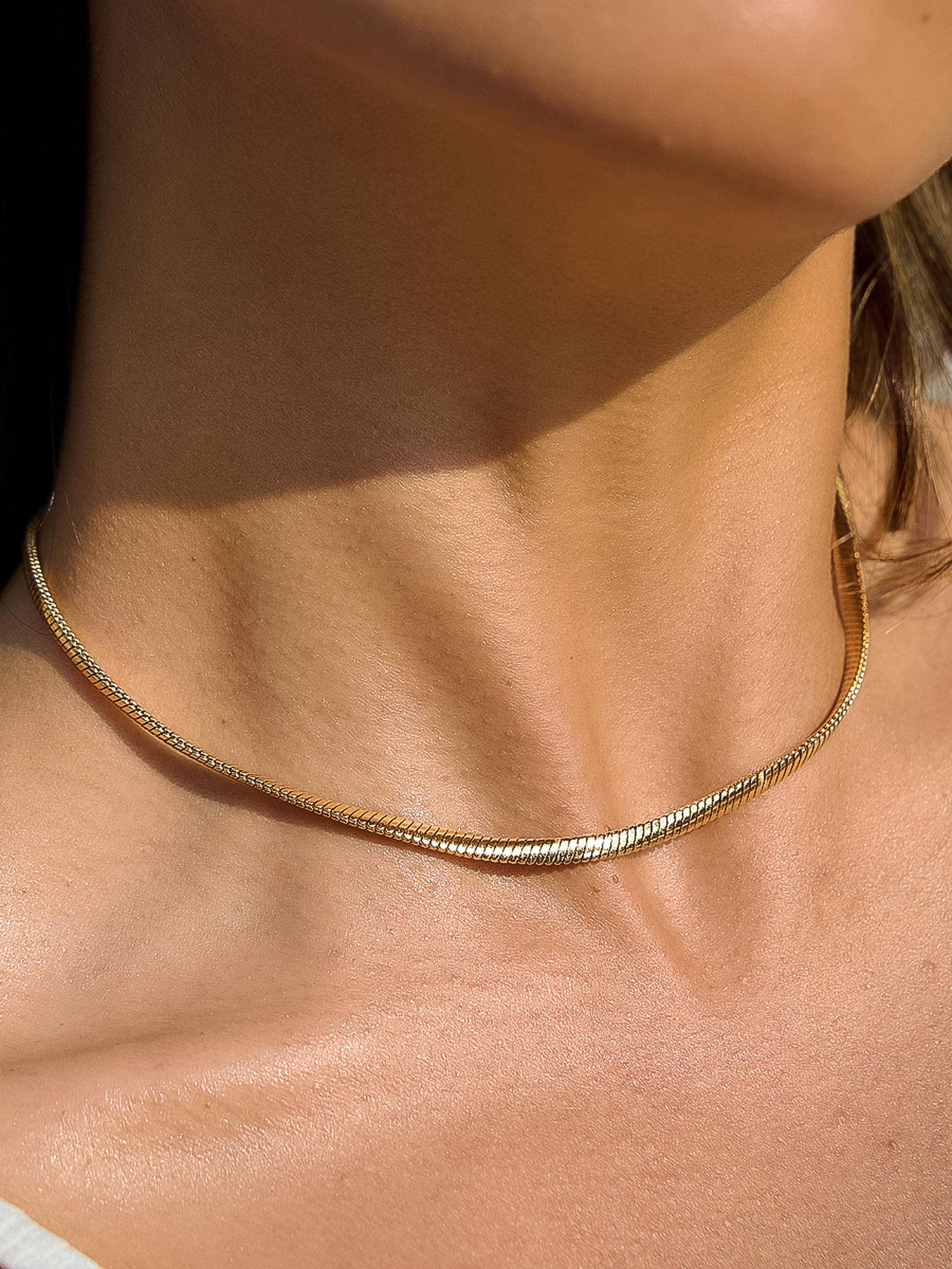 Flânerie by MAIQ - Papillon 18K Gold Non-Tarnish Classic Snake Chain Necklace