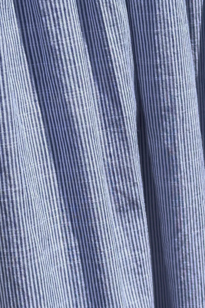 Le Bon Shoppe - Artist Long Shirt  | Blue Pinstripe