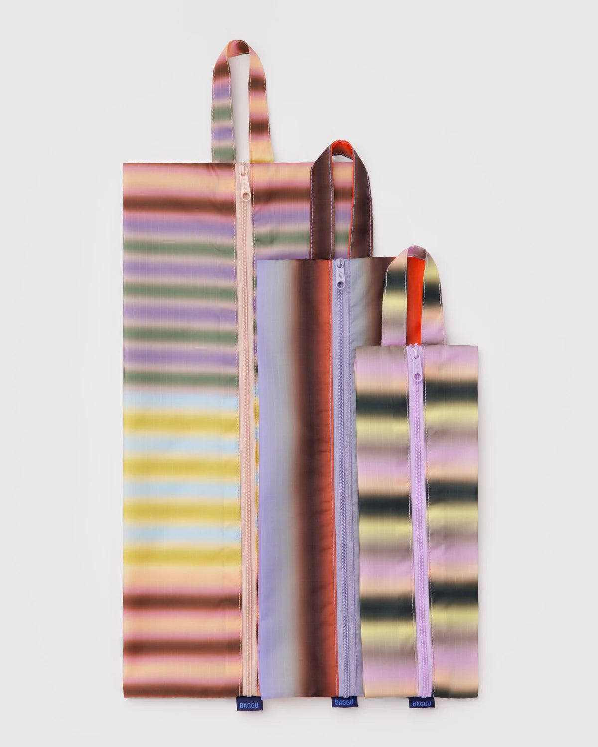 Baggu - 3D Zip Set | Gradient Stripes