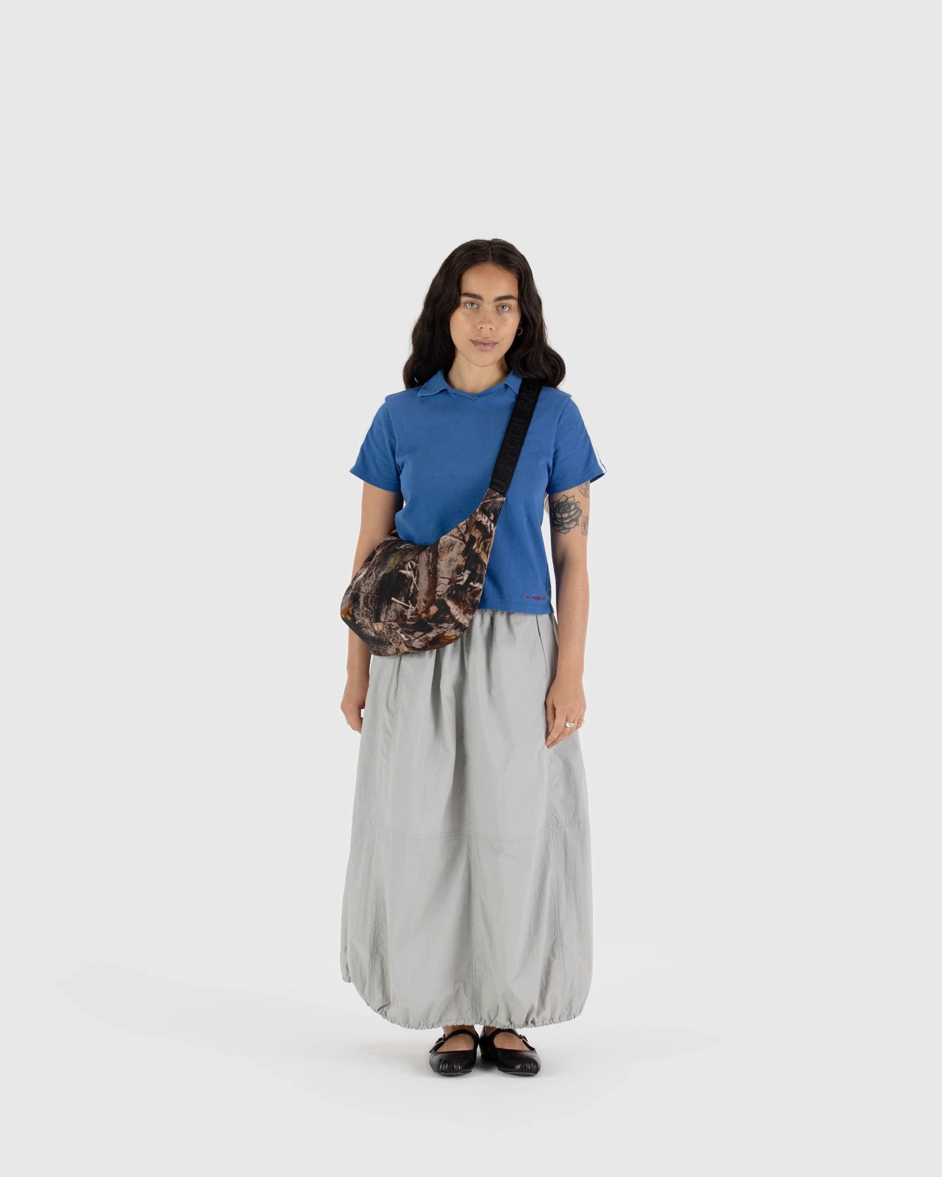 Baggu - Medium Nylon Crescent Bag | Photo Forest